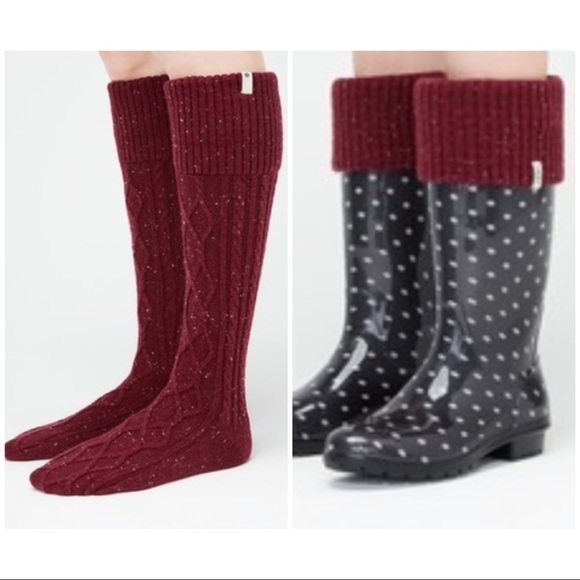 UGG Shaye Tall Rainboot Socks - Picture 2 of 3